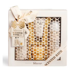 IDC INSTITUTE 88187 SCENTED BATH GOLD ELEGANT GIFT PACK X 4 PCS