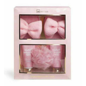IDC INSTITUTE 88217 MARSHMALLOW TALE SLIPPERS GIFT SET