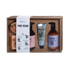 IDC INSTITUTE 99570 PURE VEGAN GIFT PACK WOODEN BOX X5 PCS