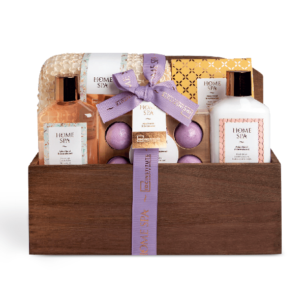 IDC INSTITUTE HOME SPA GIFT PACK WOOD TRAY X 5PCS