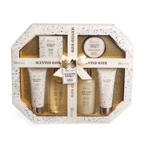 IDC INSTITUTE 88226 SCENTED BATHH GOLD HEXAGONAL GIFT PACK X 6 PCS