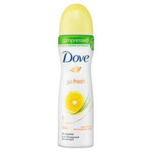 DOVE GO FRESH DEODORANT SPRAY COMPRESSED GRAPEFRUIT 125ML