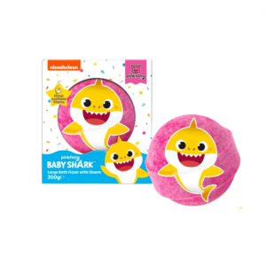 BABY SHARK BSH6416A PINK BATH FIZZER + CHARM