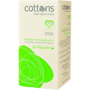 COTTONS TAMPONS WITH APPLICATOR X 16 REGULAR