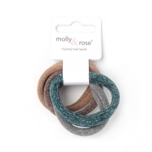 MOLLY & ROSE 7825 SOFT MARL JERSEY ELASTICS X 4
