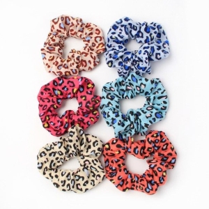 MOLLY & ROSE 8116 COLOURED LEOPARD PRINT SCRUNCHIE