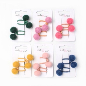 MOLLY & ROSE 8186 POMPOM ELASTICS X 2 PACK