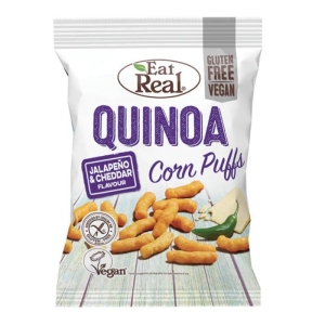 EAT REAL QUINOA PUFFS JALAPENO AND CHEDDAR 113G