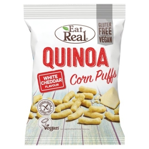 EAT REAL QUINOA PUFFS WHITE CHEDDAR FL 113G