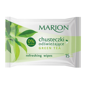MARION 1060-1 REFRESHING WIPES GREEN TEA ALOE VERA