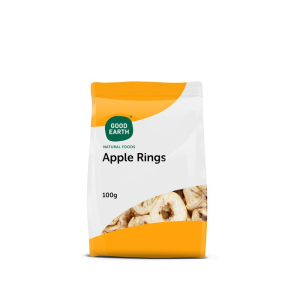 GOOD EARTH APPLE RINGS 100G