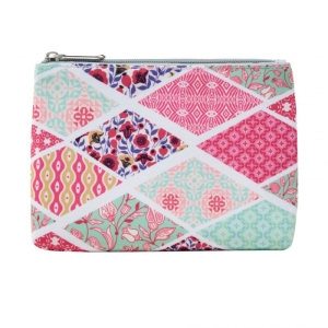 HEATHCOTE & IVORY VINTAGE PATTERN SMALL COSMETIC BAG