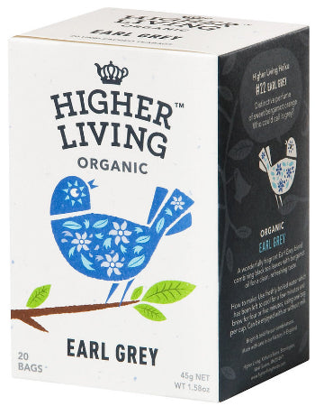 HIGHER LIVING EARL GREY TEA X 20 BAGS