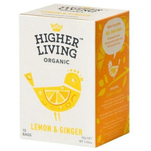 HIGHER LIVING LEMON & GINGER X15 BAGS
