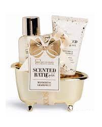 IDC INSTITUTE 88182 SCENTED BATH GOLD MINI TUB GIFT PACK X 2 PCS