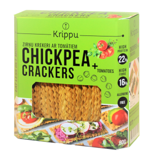 KRIPPU CHICKPEA CRACKERS + TOMATOES 80G