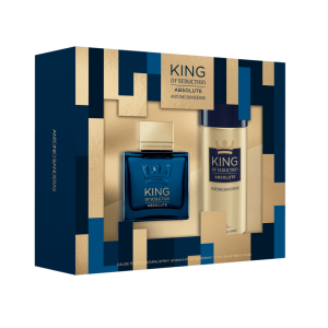 ANTONIO BANDERAS KING OF SEDUCTION ABSOLUTE GIFT SET EAU DE TOILETTE 100ML + DEODORANT SPRAY 150ML