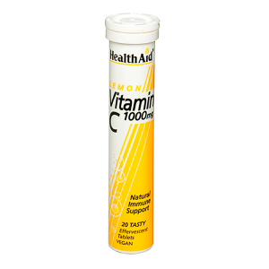 HEALTH AID VIT C EFFERVESCENCE LEMON