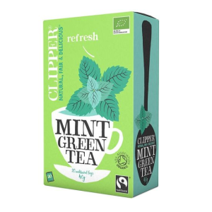 CLIPPER MINT GREEN TEA X 20