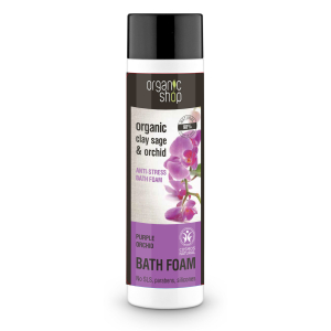 EUROBIO ORGANIC SHOP 1687E ANTI-STRESS BATH FOAM PURPLE ORCHID 500ML