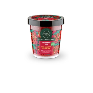 ORGANIC SHOP 2103E BODY DESSERTS STRAWBERRY JAM DEEP CLEANSING BODY SCRUB, 450 ML