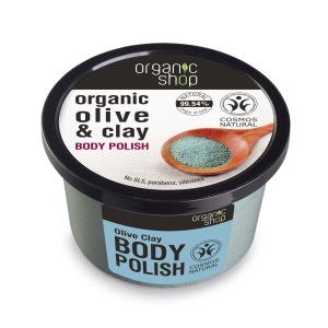 EUROBIO ORGANIC SHOP 2615E OLIVE CLAY BODY POLISH 250ML