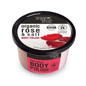 EUROBIO ORGANIC SHOP 2653E PEARL ROSE BODY POLISH 250ML