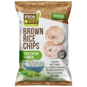 RICE UP RICE CHIPS SOUR CREAM 60G