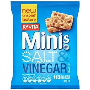 RYVITA MINIS SALT AND VINEGAR RYE SNACKS