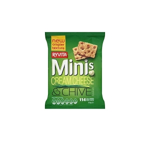 RYVITA MINIS CREAM CHEESE & CHIVES RYE SNACKS