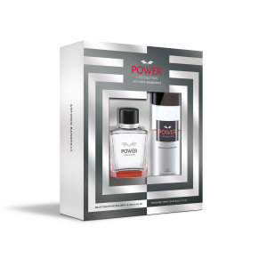 ANTONIO BANDERAS POWER OF SEDUCTION GIFT SET EAU DE TOILETTE 100ML + DEODORANT SPRAY 150ML