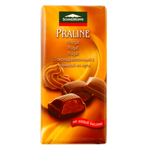 SCHNEEKOPPE FRUCTOSE CHOCOLATE BAR NOUGAT