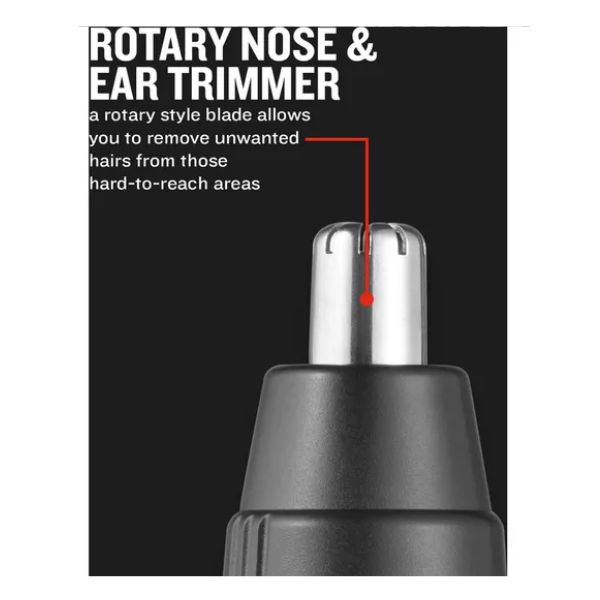 REMINGTON NOSE, EAR & BEARD TRIMMER 6 PIECE MB-905 - Image 4