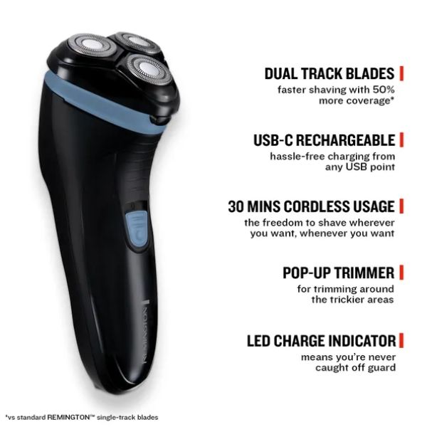 REMINGTON SHAVER ROTARY R1 CORDLESS R1000 - Image 3