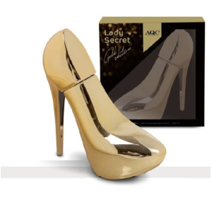 AQC FRAGRANCES 3154LADY SECRET GOLD SHOE 100ml