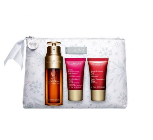 CLARINS GIFT PACK DOUBLE SERUM & SUPER RESTORATIVE COLLECTION