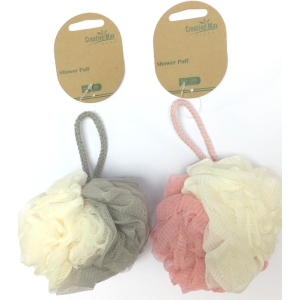 CREATIVE MAX 11650 TWO TONE SHOWER PUFF