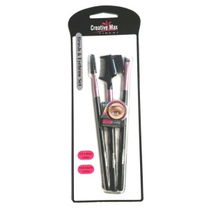CREATIVE MAX 11686 BRUSH & EYEBROW SET