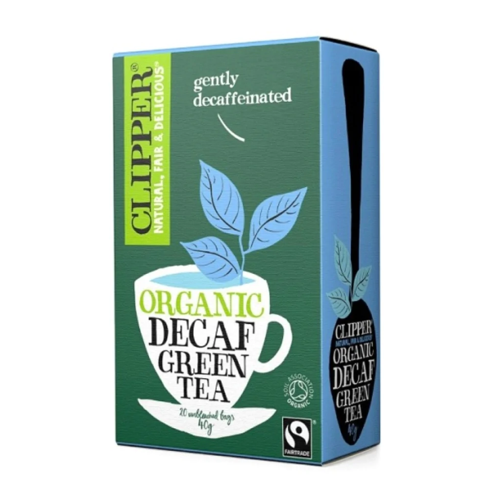 CLIPPER ORGANIC DECAF GREEN TEA X 20 BAGS