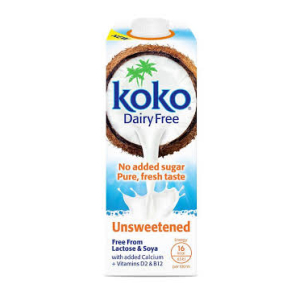 KOKO DAIRY FREE UNSWEETENED 1LTR