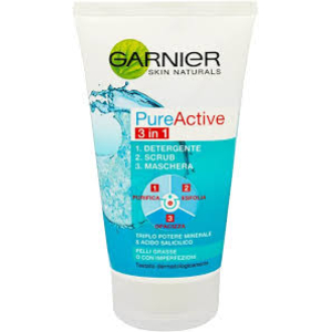 GARNIER PURE ACTIVE 3-1 WASH MASK & SCRUB
