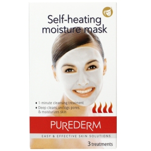 PUREDERM SELF HEATED MOISTURISING MASK X 3