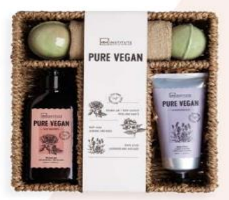 IDC INSTITUTE 99569 PURE VEGAN GIFT PACK BASKET X 6 PCS