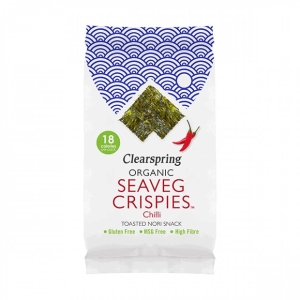 CLEARSPRING ORGANIC SEAVEG CRISPIES CHILLI 4G