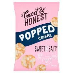 GOOD & HONEST POPPED CRISPS SWEET & SALTY 85G