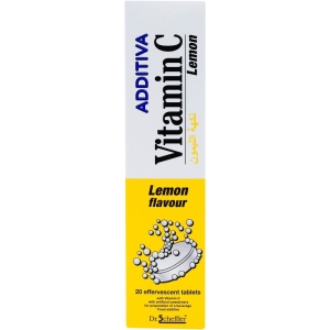 ADDITIVA VITAMIN C LEMON EFFERVESCENT TABLETS X 20
