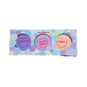 LOVE HEARTS SML5248A BATH FIZZERS SET X 3 PACK