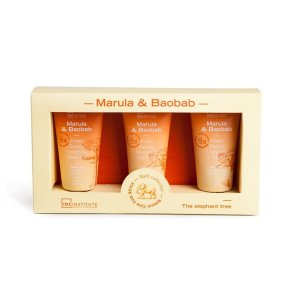 IDC INSTITUTE 98112 MARULA & BAOBAB GIFT BOX X 3 PCS