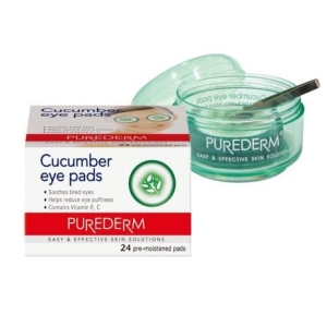 PUREDERM CUCUMBER EYE PADS TUB X24