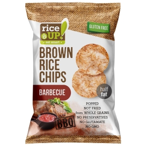 RICE UP BROWN RICE CHIP BBQ 60G